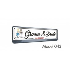 Placuta auto "Groom & Bride" (model nou!)